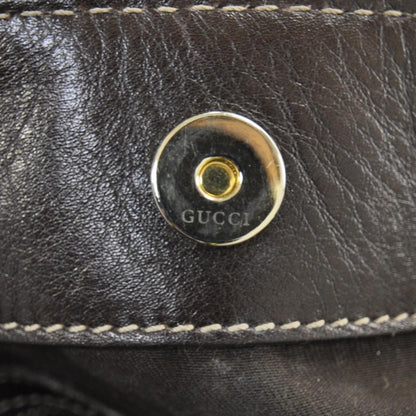 Gucci Leather Medium Britt Bag Dark Brown 11 of 11