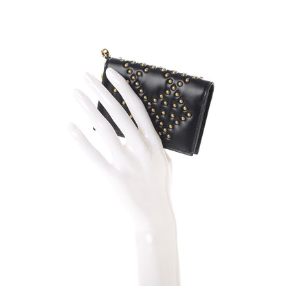 Christian Dior Lambskin Cannage Studded Lady Dior Card Holder Black 2 of 8