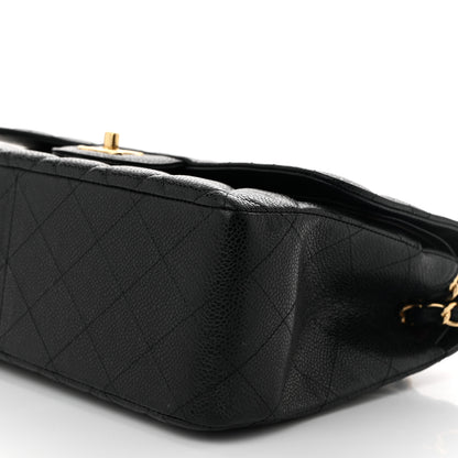 Chanel Caviar Quilted Jumbo Double Flap Black 10 of 10