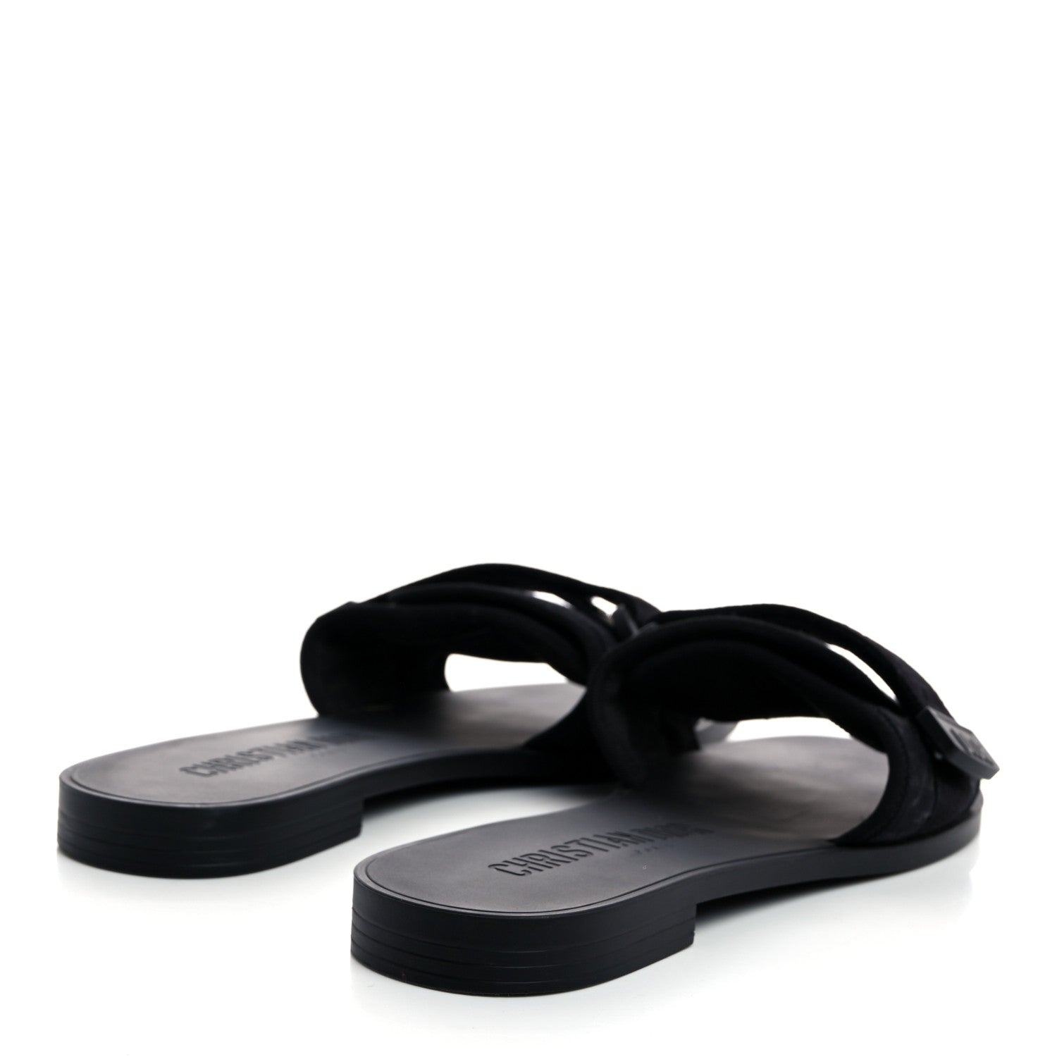 Christian Dior Technical Stretch Fabric Camouflage Dio(r)evolution Slide Sandals 41 Black Military 4 of 8
