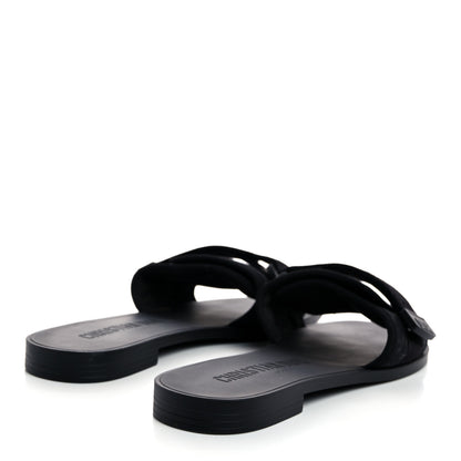 Christian Dior Technical Stretch Fabric Camouflage Dio(r)evolution Slide Sandals 41 Black Military 4 of 8
