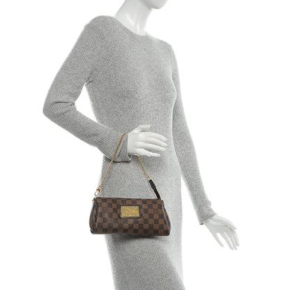 Louis Vuitton Damier Ebene Eva Clutch 2 of 6