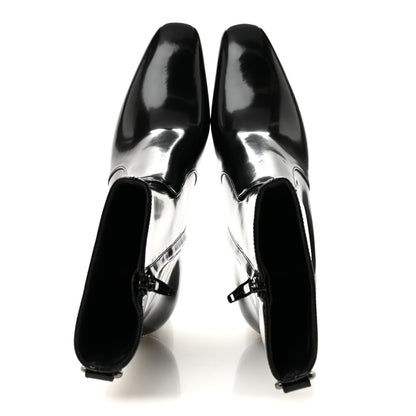 Saint Laurent Vitello Marilyn Betty 70 Ankle Zip Boots 35 Black 2 of 9