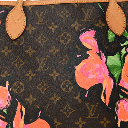 Louis Vuitton Monogram Roses Neverfull MM 8 of 21
