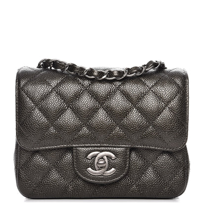 Chanel Caviar Quilted Mini Square Flap Dark Charcoal 1 of 7
