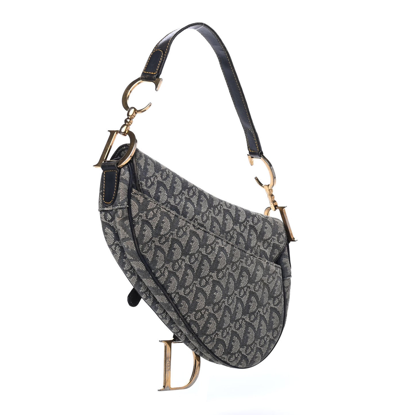 Monogram Saddle Bag Blue
