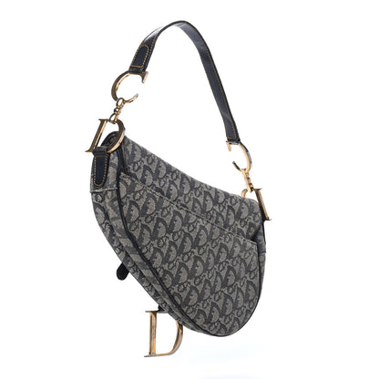 Christian Dior Monogram Saddle Bag Blue 2 of 4