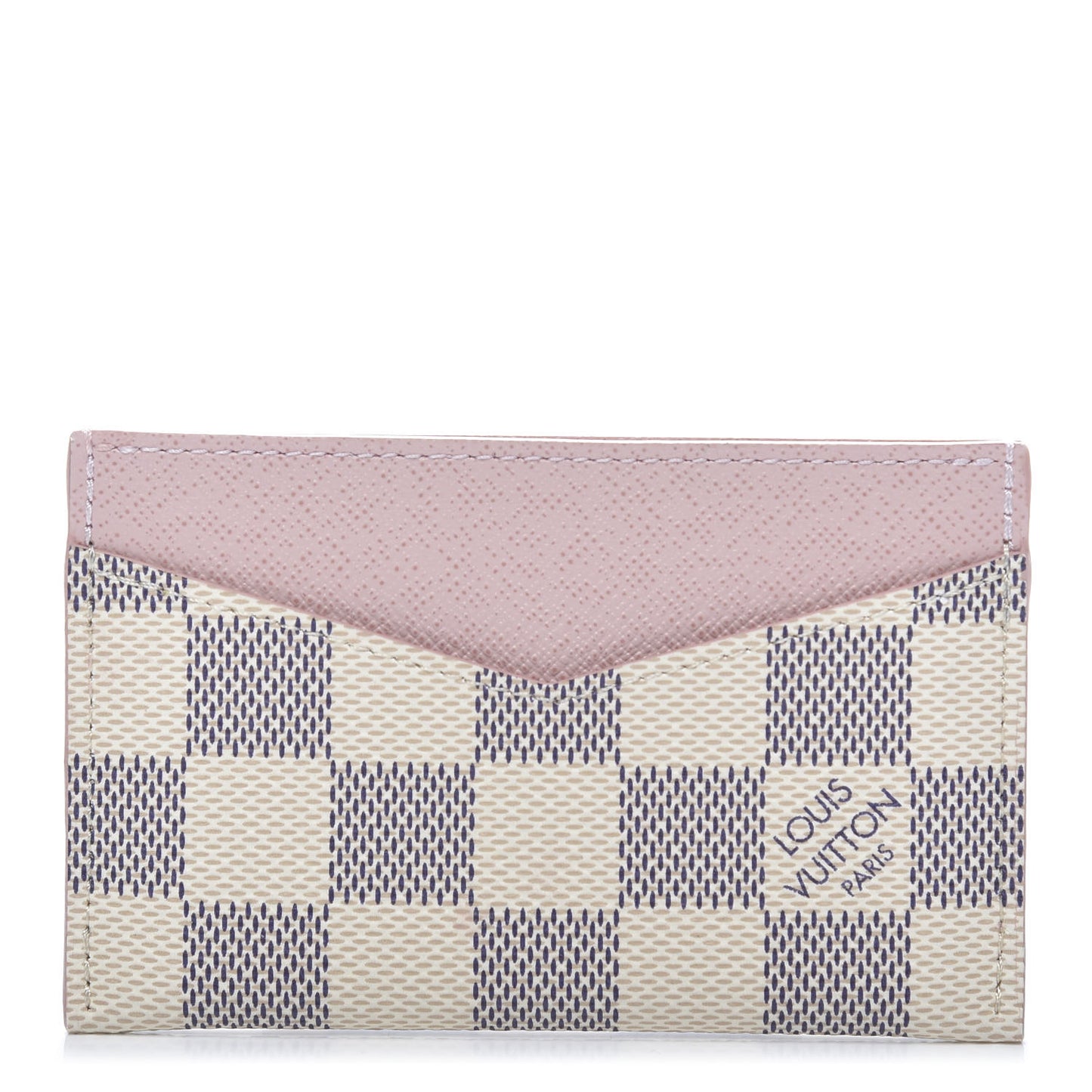 Damier Azur Daily Card Holder Rose Ballerine