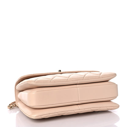 Chanel Lambskin Quilted Small Trendy CC Dual Handle Flap Bag Beige 5 of 9