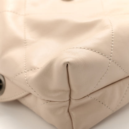Chanel Shiny Calfskin Quilted Chanel 22 Backpack Beige 12 of 13
