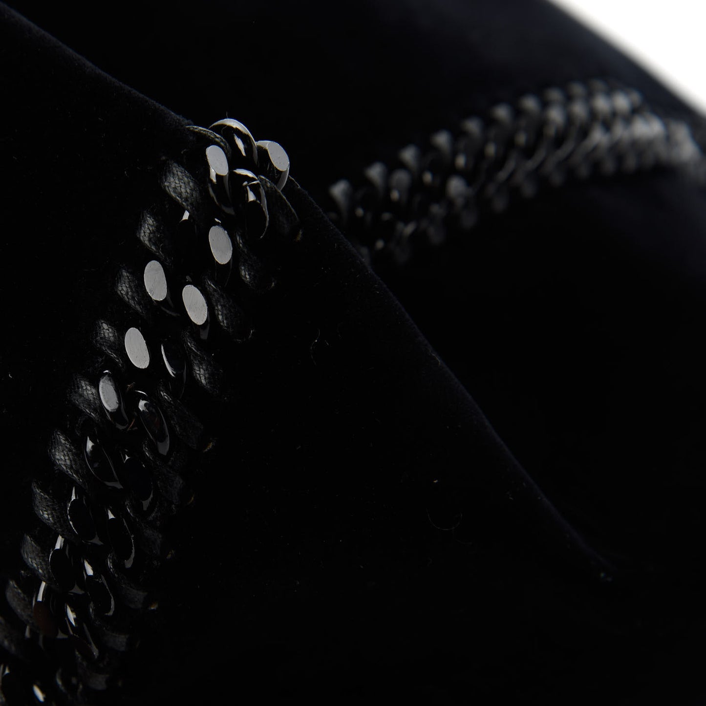 Velvet Falabella Reversible Tote Black