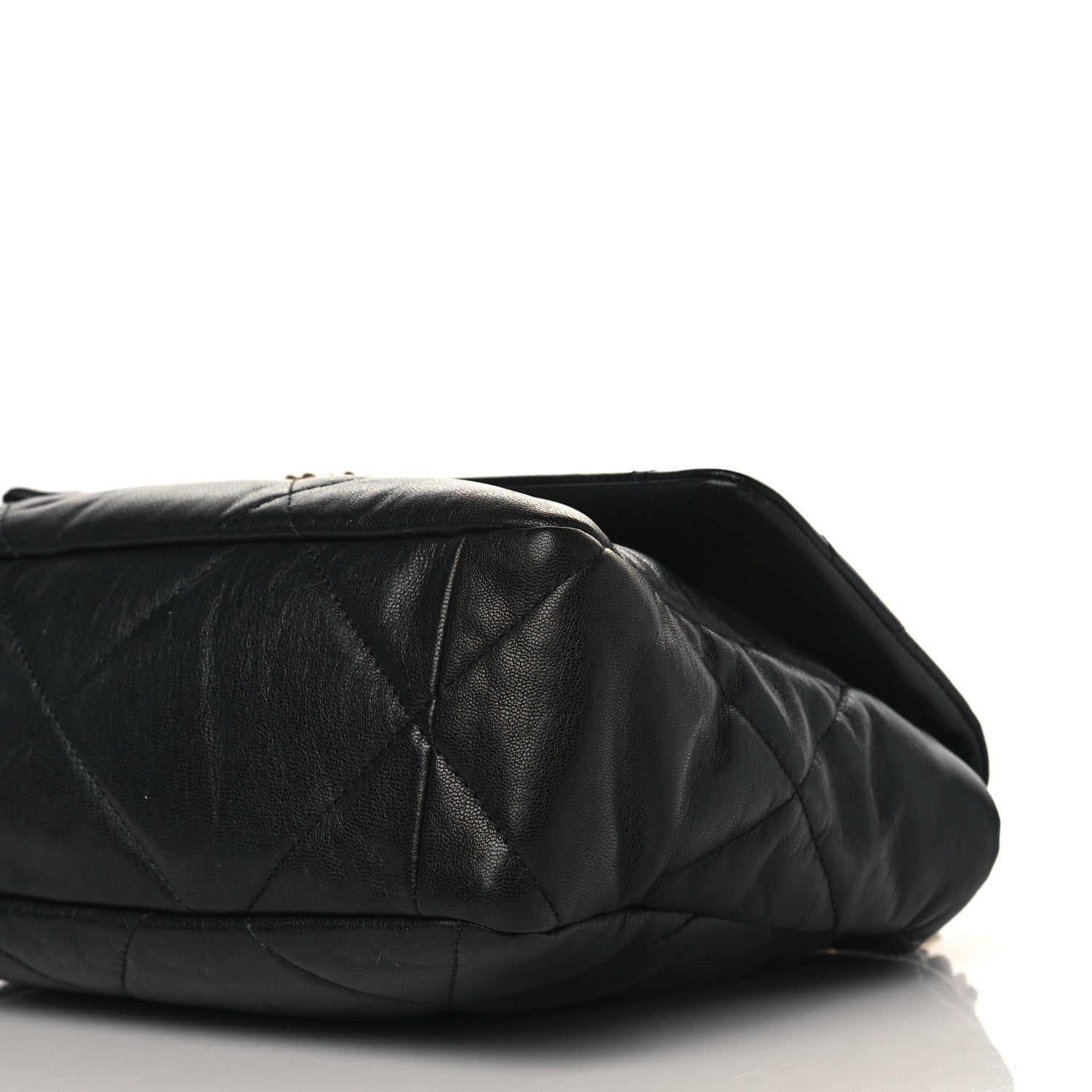 Chanel Goatskin Quilted Large Chanel 19 Flap Black 9 of 10