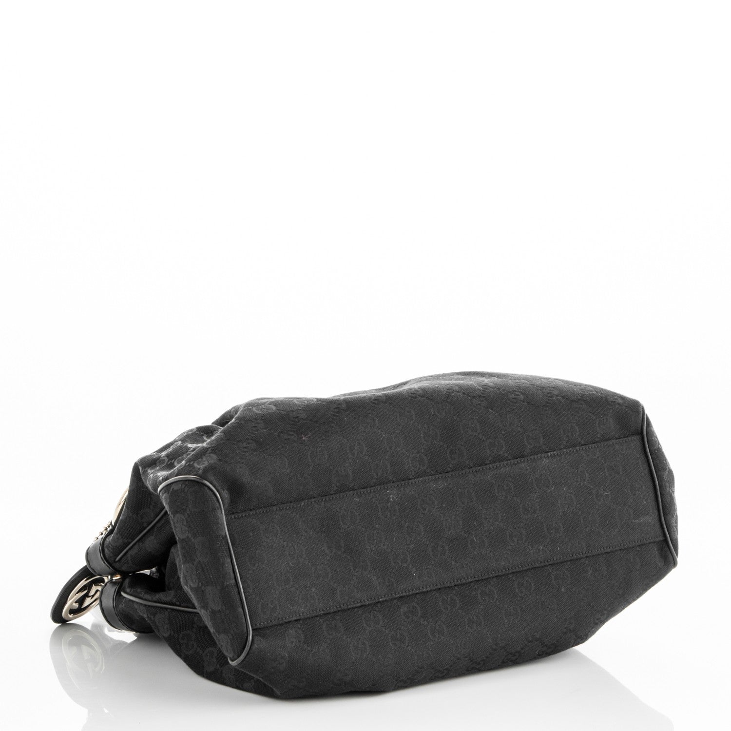 Gucci Monogram Medium Sukey Tote Black 4 of 7