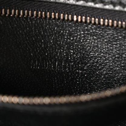 Balenciaga Matte Calfskin Snake Embossed Tonal B Small Hourglass Top Handle Bag Black 12 of 19