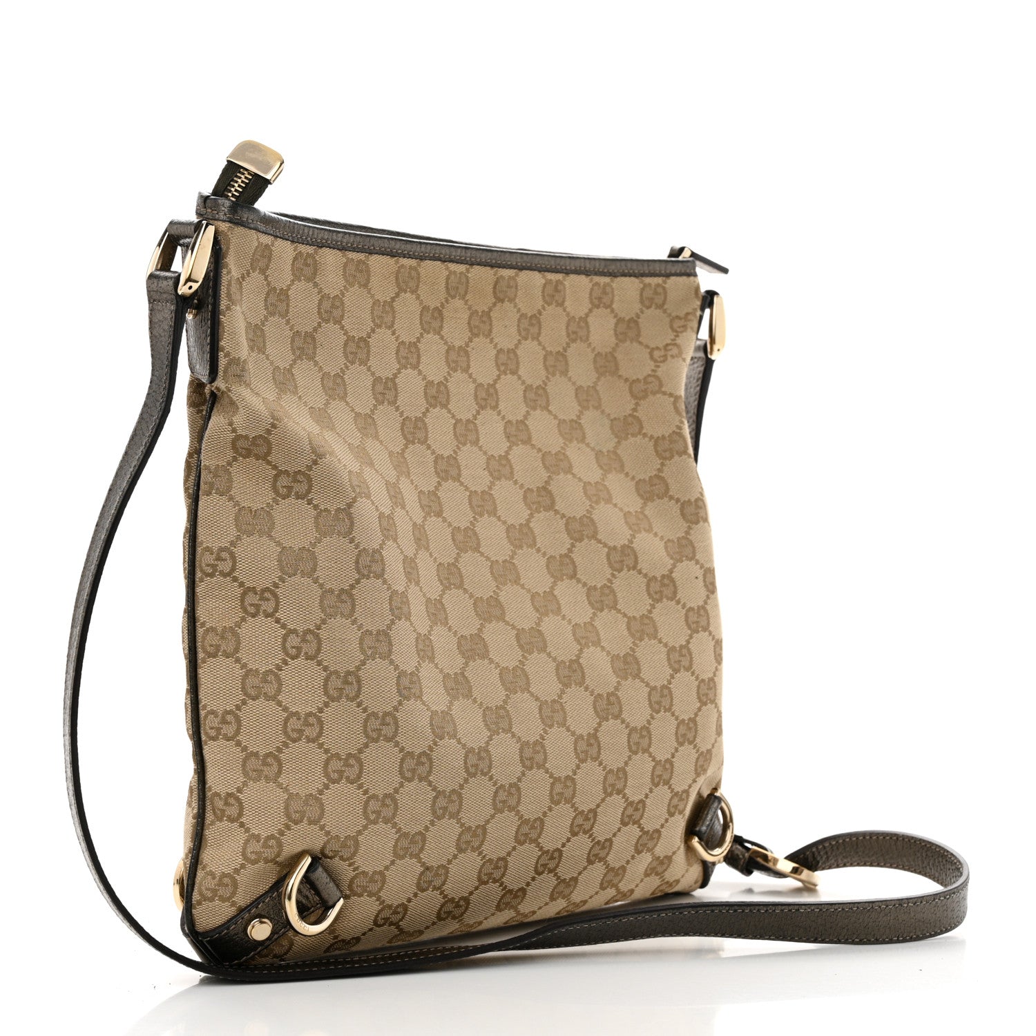 Gucci Monogram Abbey Messenger Bag Pewter 2 of 14
