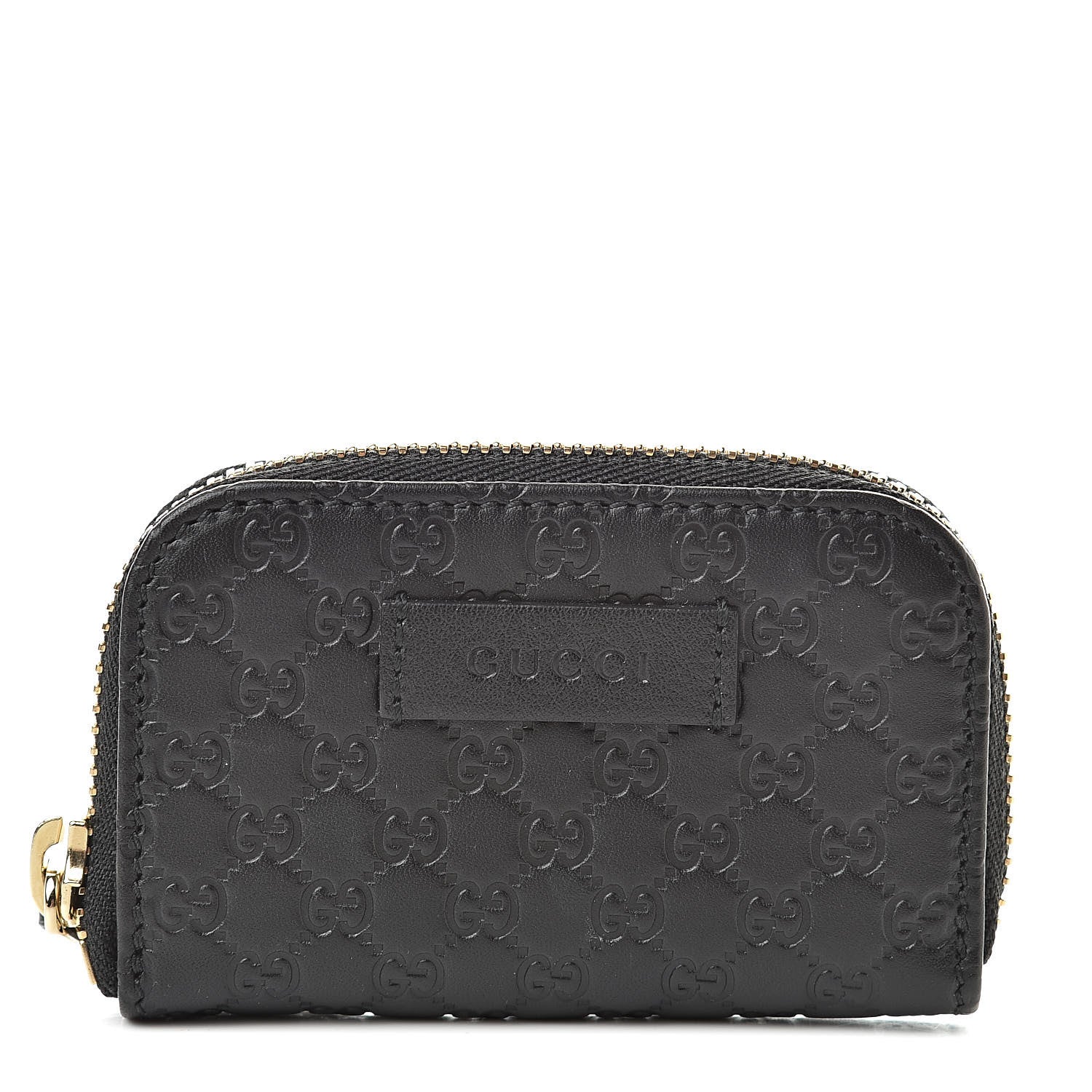 Gucci Microguccissima Zip Around Card Case Black 1 of 8