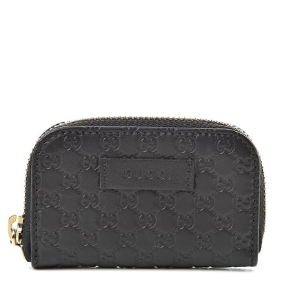 Gucci Microguccissima Zip Around Card Case Black 1 of 8
