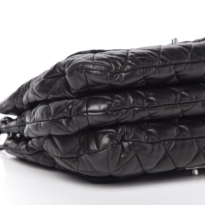 Chanel Lambskin Quilted Chanel 3 Maxi Flap Bag Black 6 of 10