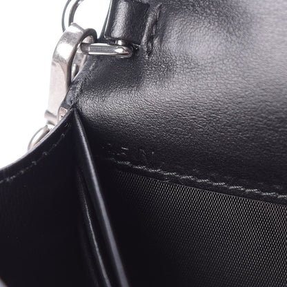 Prada Metallic Vitello Saffiano Cahier Mini Bag Ferro Black 7 of 10