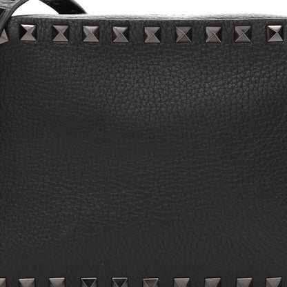 Valentino Garavani Pebbled Calfskin Rockstud Camera Crossbody Bag Black 6 of 9