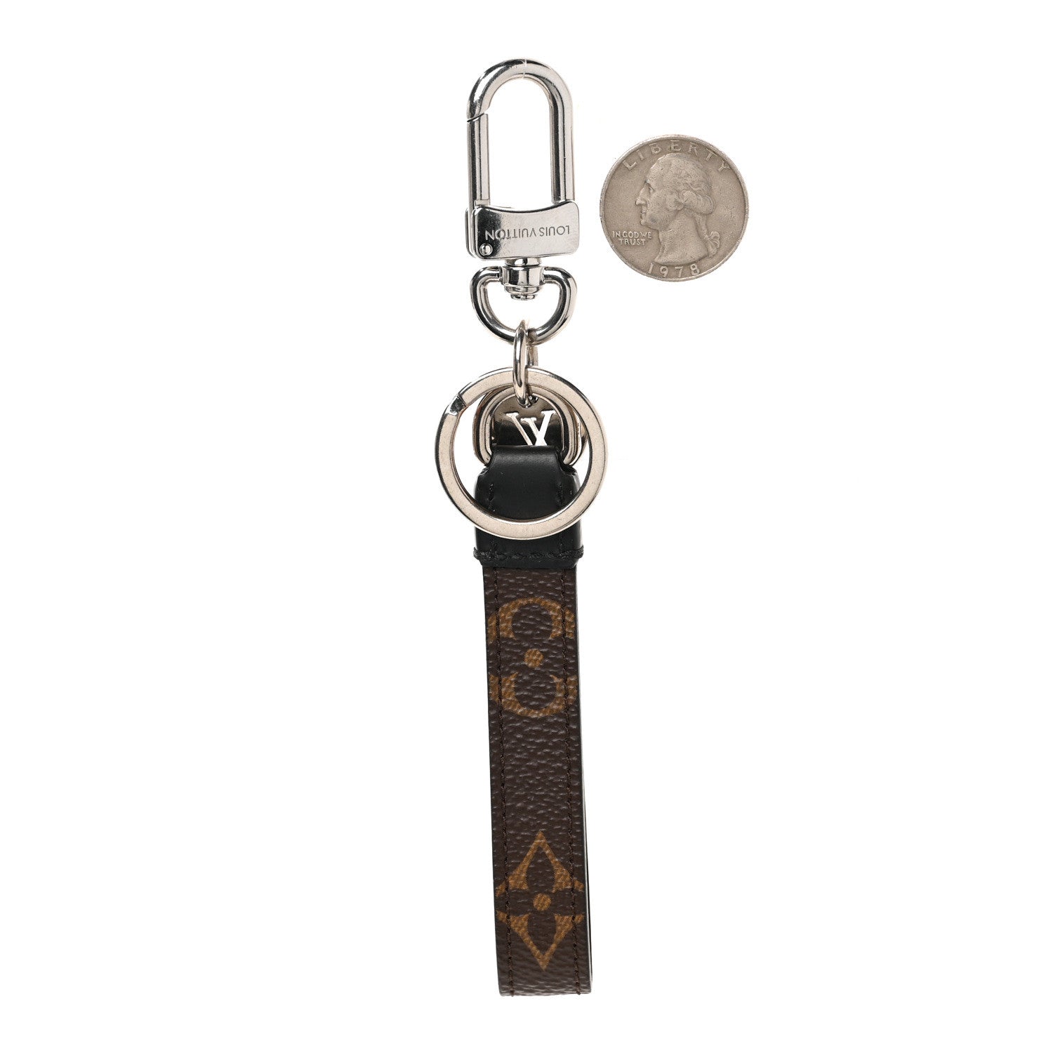 Louis Vuitton Monogram Slim Dragonne Bag Charm Key Holder 2 of 3