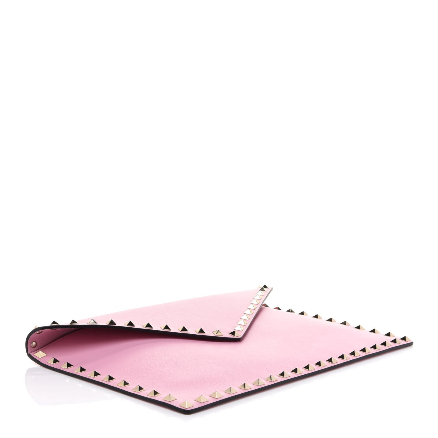 Valentino Garavani Vitello Large Rockstud Envelope Clutch Absolute 4 of 8