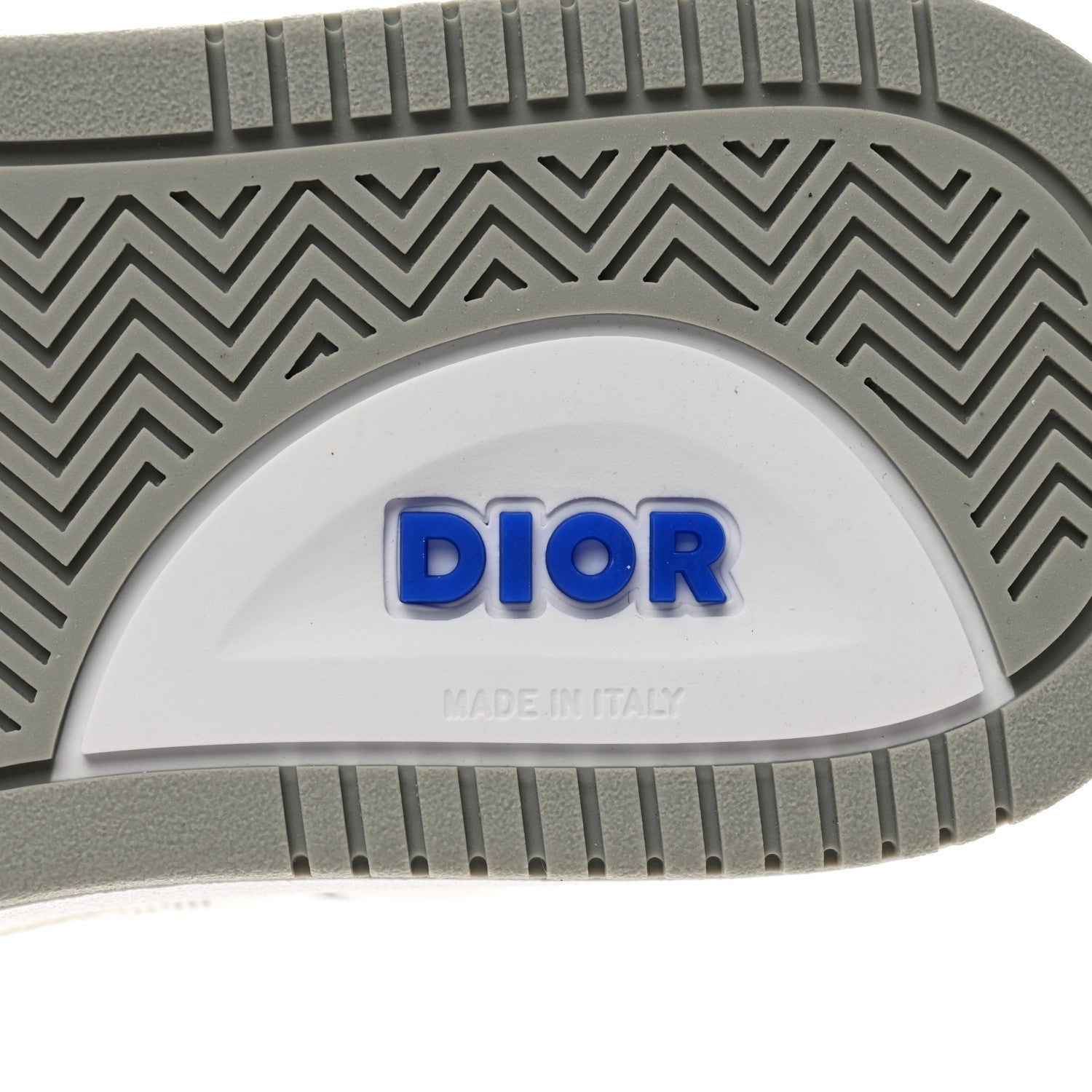 Christian Dior Smooth Calfskin Oblique Galaxy Perforated Mens B27 Mid Top Sneakers 38 White Grey 6 of 10