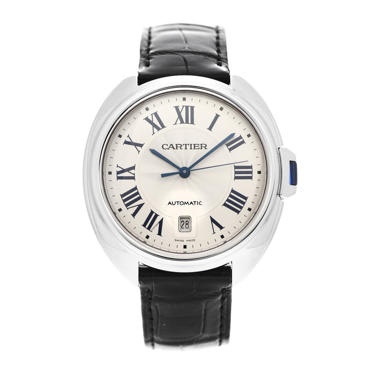 Stainless Steel Alligator 40mm Cle De Cartier Automatic Watch
