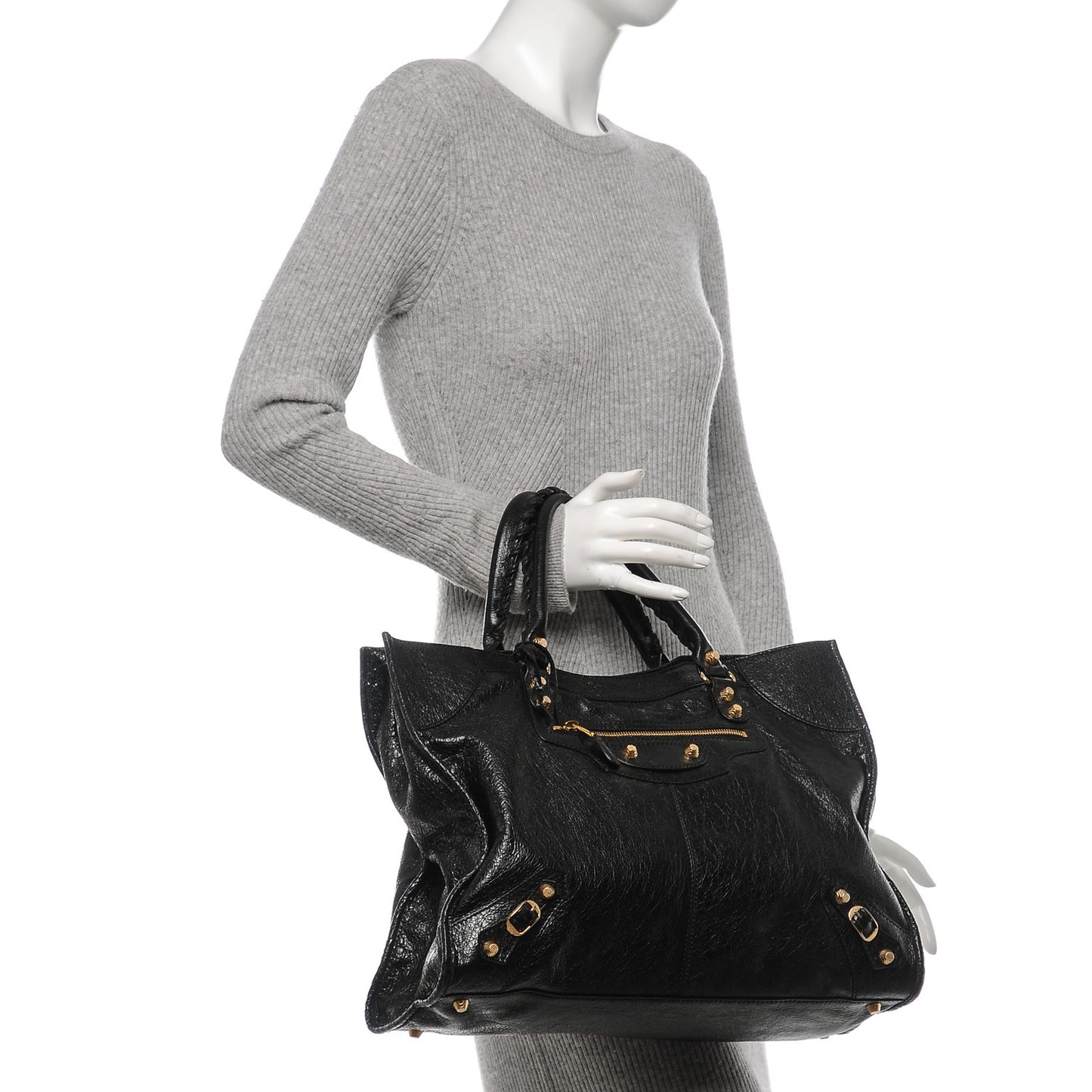Agneau Giant 12 Gold Hardware City XL Black