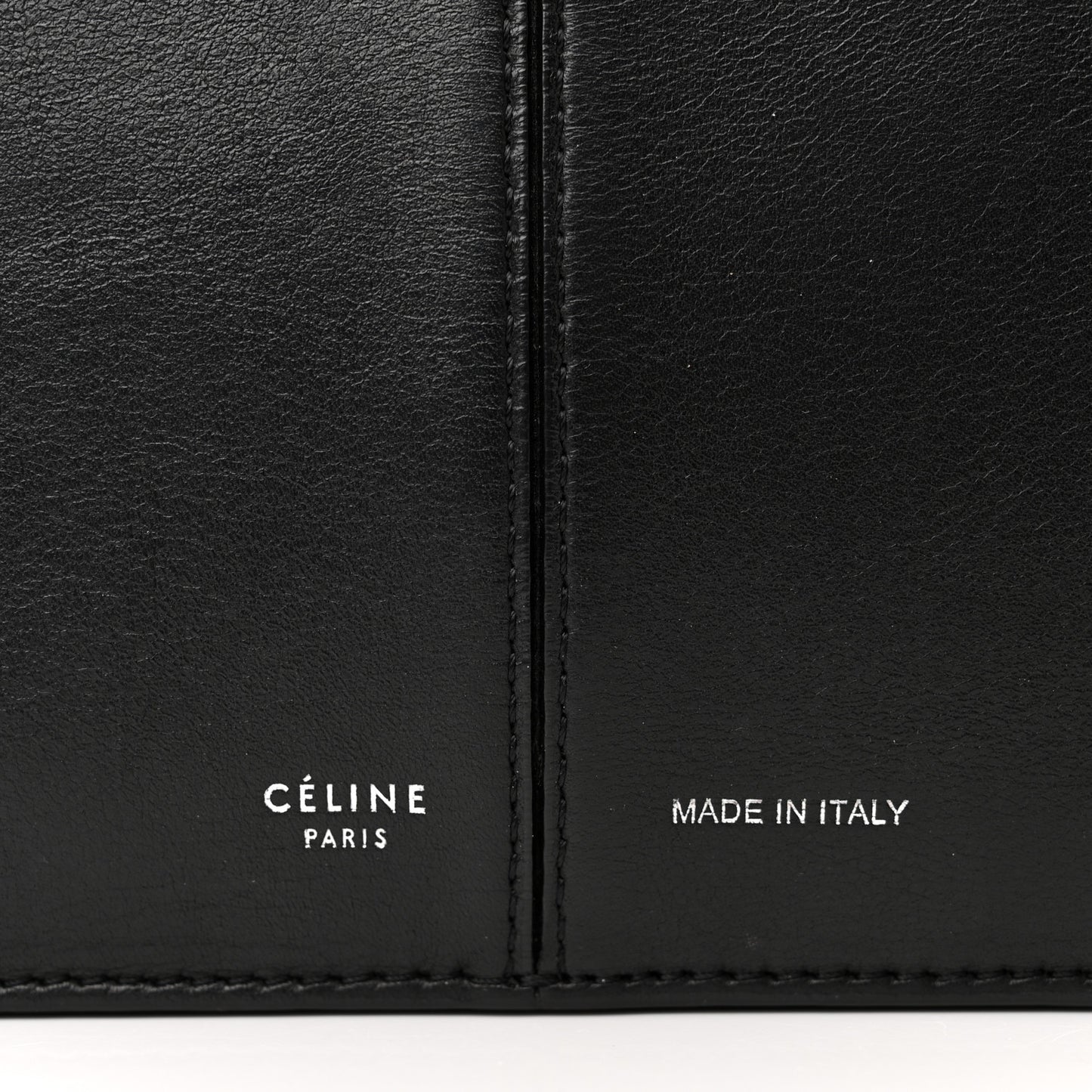 Smooth Calfskin Tri-Fold Clutch on Chain Black