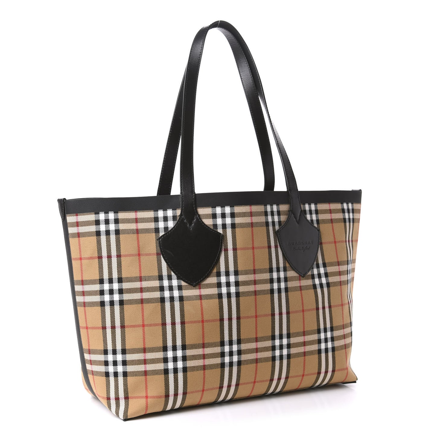 Vintage Check Medium The Giant Reversible Tote Antique Yellow Bright Red