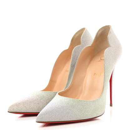 Christian Louboutin Glitter Hot Chick 100 Pumps 42 Silver 3 of 8