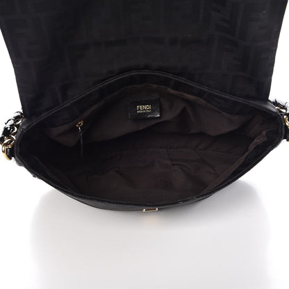 Fendi Zucca Enamel Mia Shoulder Flap Black 5 of 14