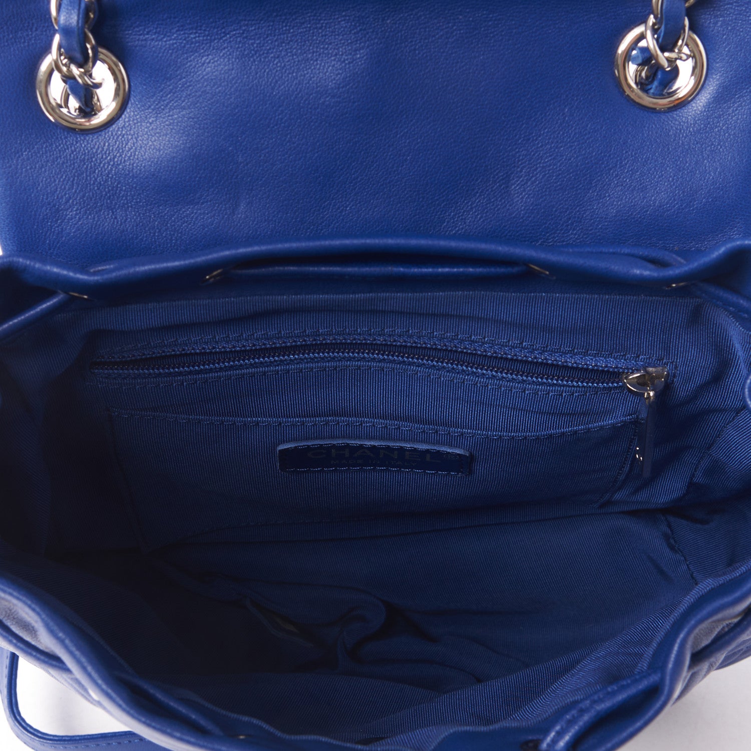 Chanel Lambskin Quilted Small Urban Spirit Backpack Blue 7 of 10