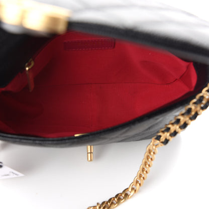 Chanel Shiny Caviar Quilted Small Chain Melody Flap Black 5 of 9
