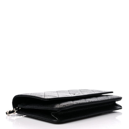 Chanel Caviar Quilted Wallet On Chain WOC Black 4 of 12