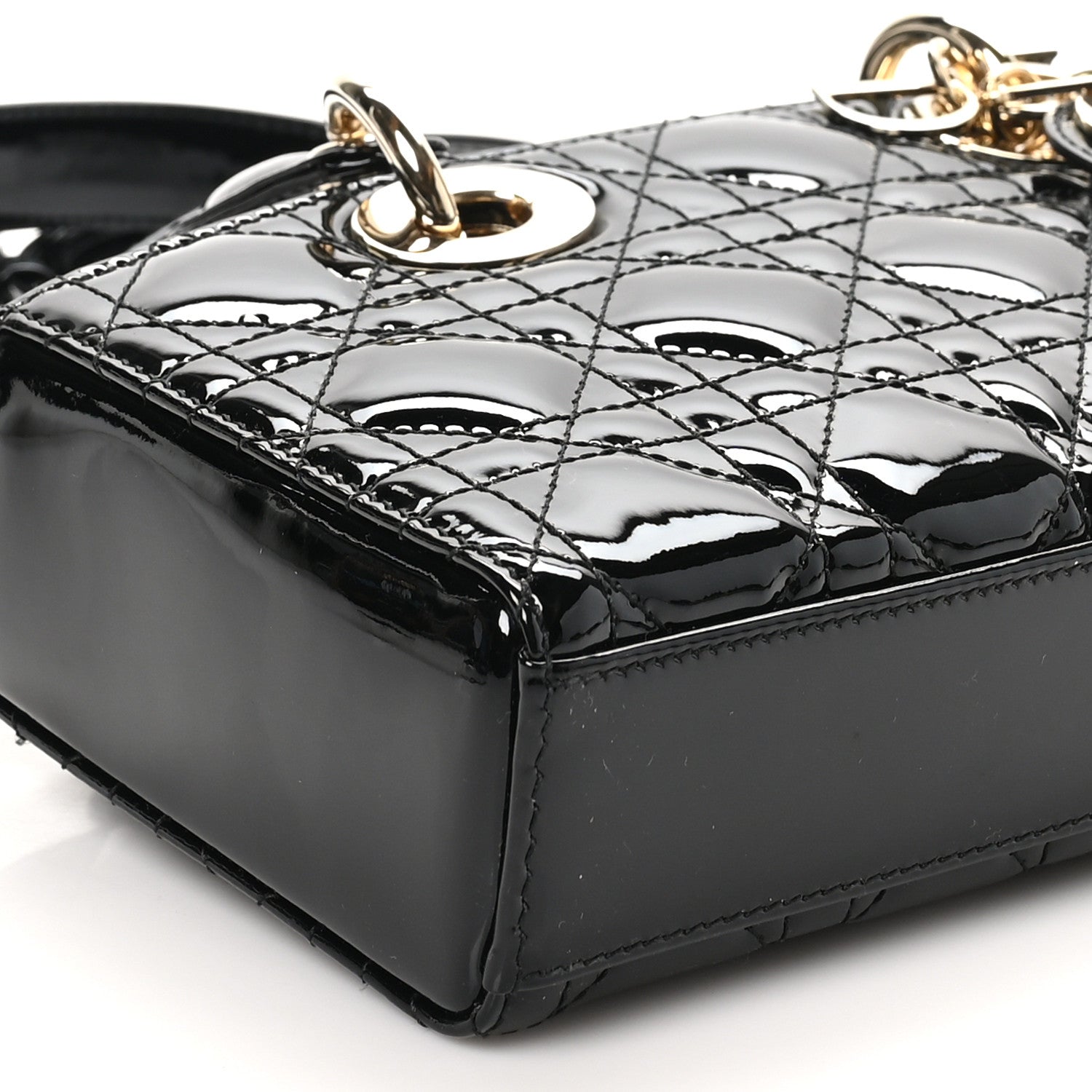 Christian Dior Patent Cannage Small Lady D-Joy Black 8 of 9