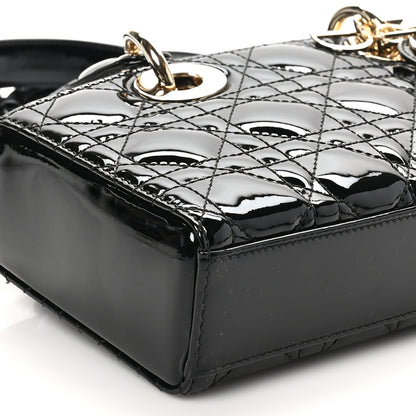 Christian Dior Patent Cannage Small Lady D-Joy Black 8 of 9