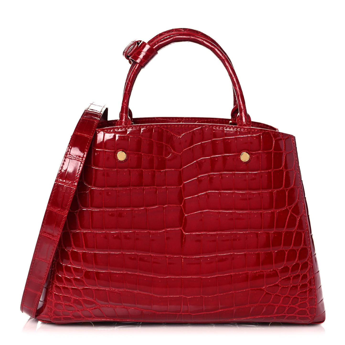 Crocodile Brilliant Montaigne MM Rouge