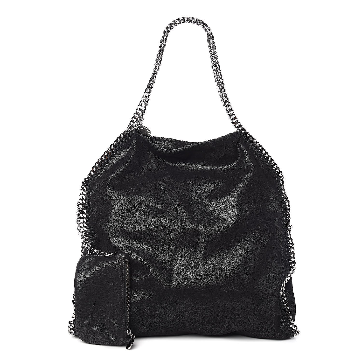 Stella McCartney Shaggy Deer Big Falabella Tote Black 1 of 10
