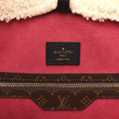 Louis Vuitton Calfskin Monogram Teddy Neverfull MM Black 7 of 10