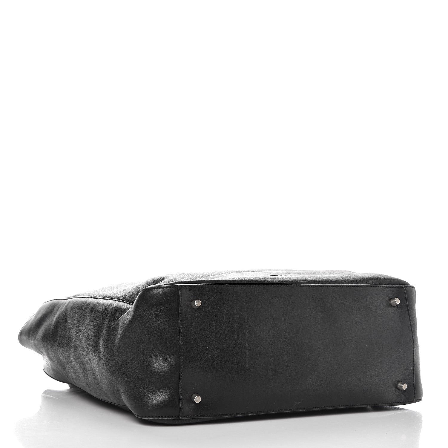 Prada Soft Calf Shopping Tote Black 4 of 13