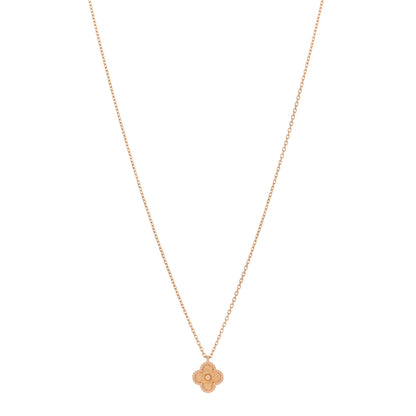 Van Cleef & Arpels 18K Rose Gold Sweet Alhambra Pendant Necklace 1 of 6