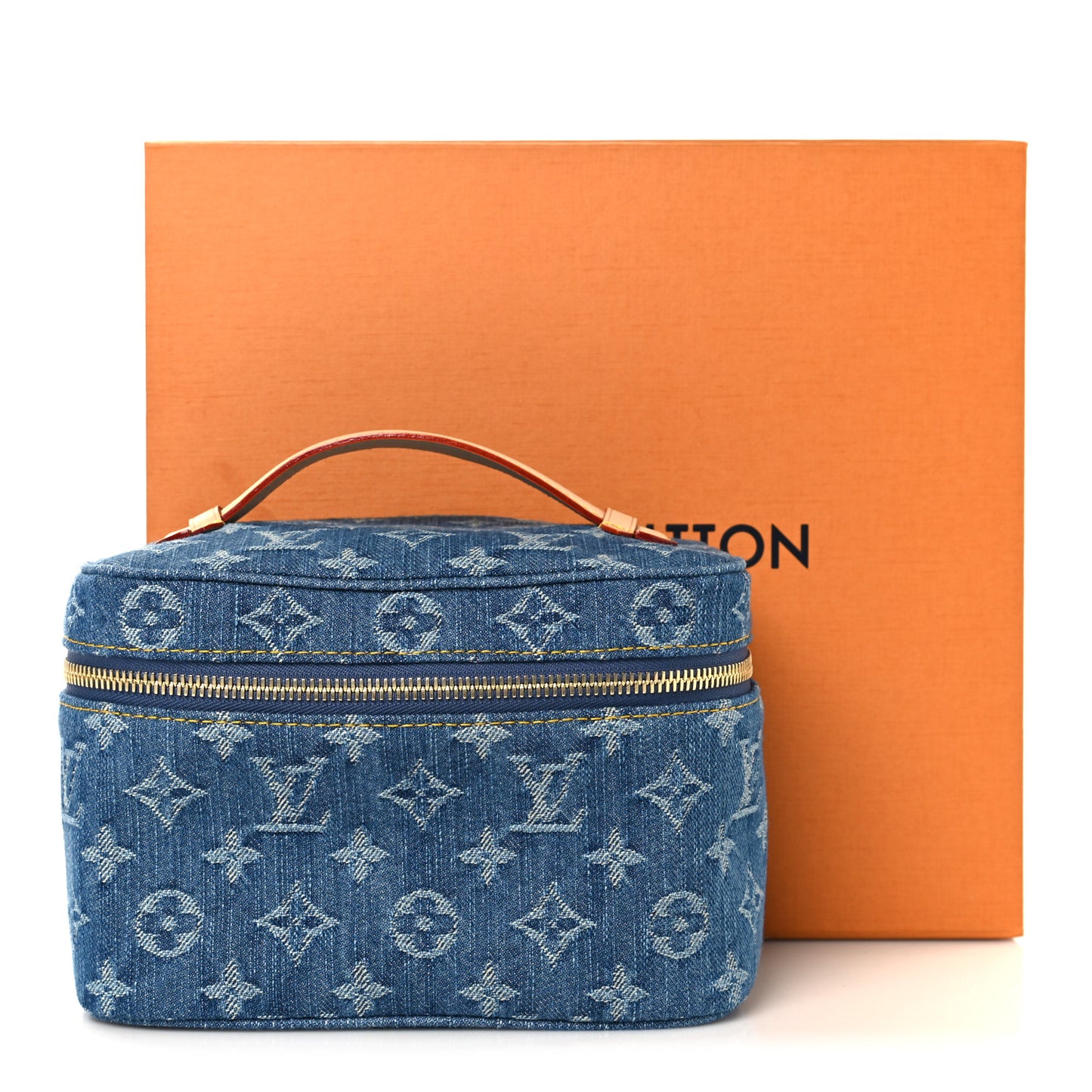 Monogram Denim Nice Mini Blue Blue