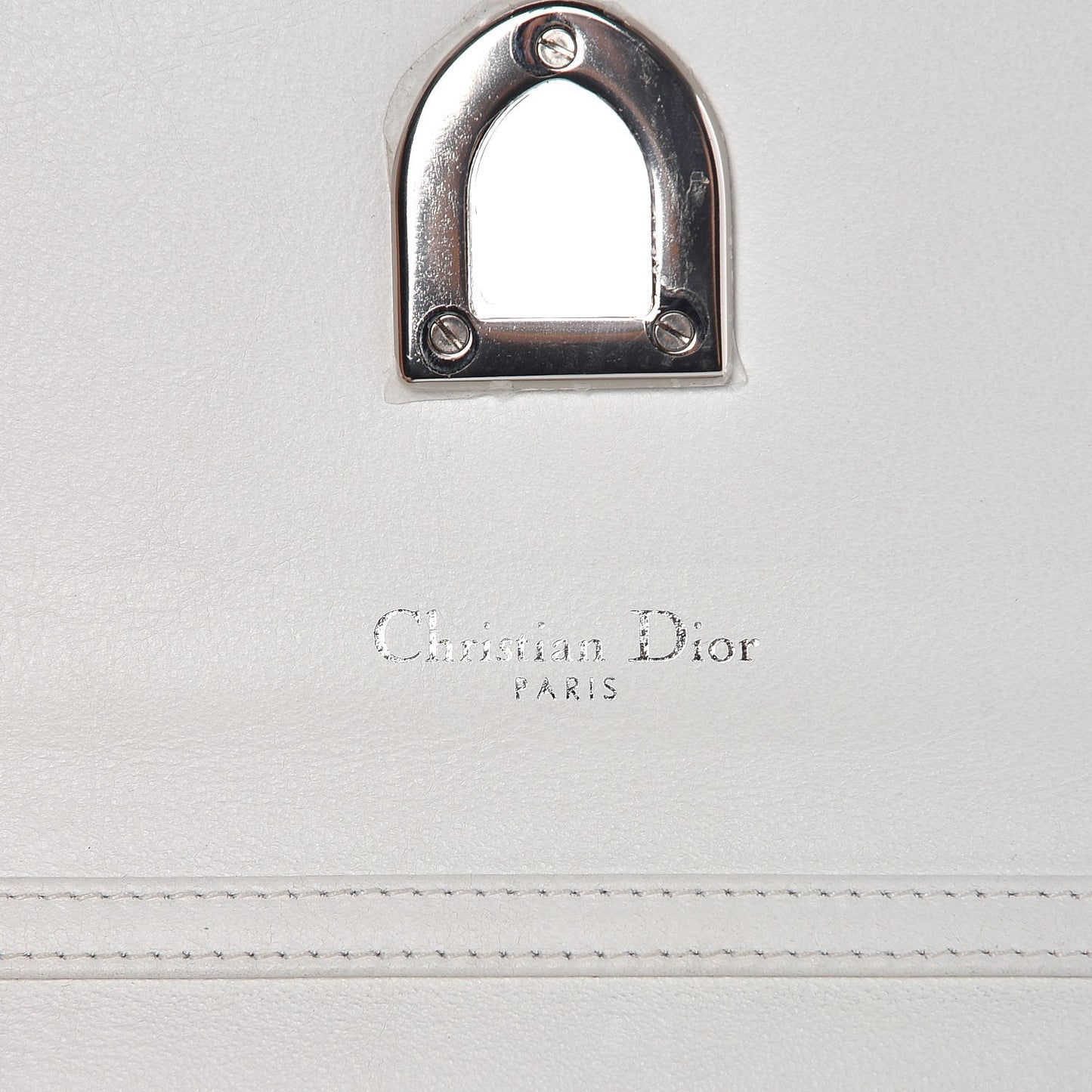 Goatskin Diorever Wallet On Chain Argent