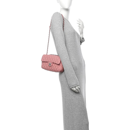 Chanel Lambskin Quilted East West Flap Pink 2 of 10