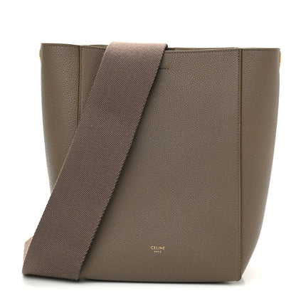 Celine Soft Grained Calfskin Small Sangle Bucket Bag Taupe 1 of 9