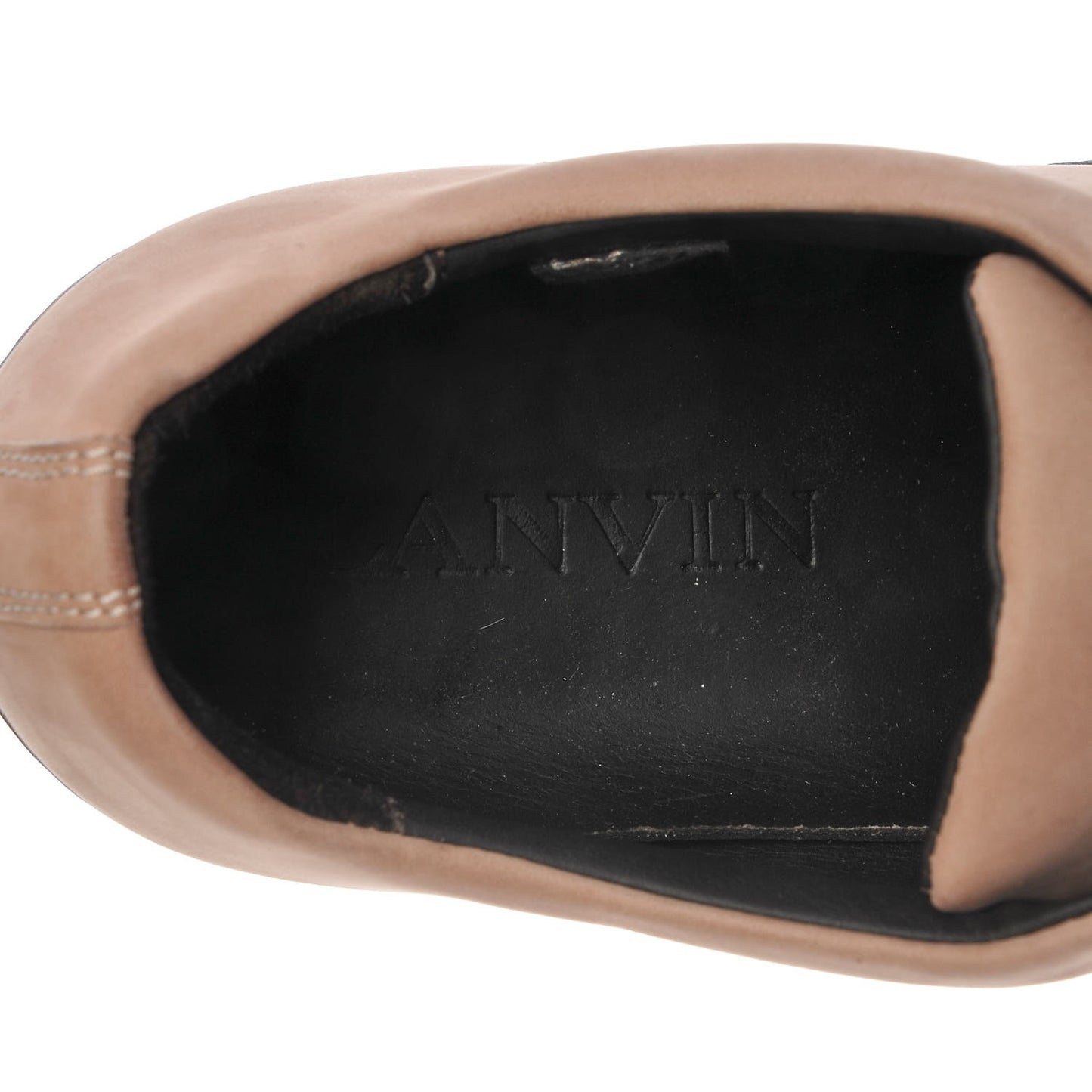 Mens Nubuck Contrast Sole Sneakers 7 Pale Pink