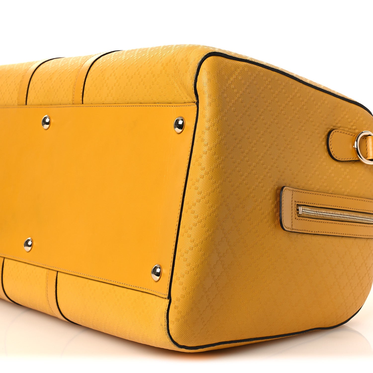 Gucci GG Diamante Large Carry On Duffle Yellow 10 of 15