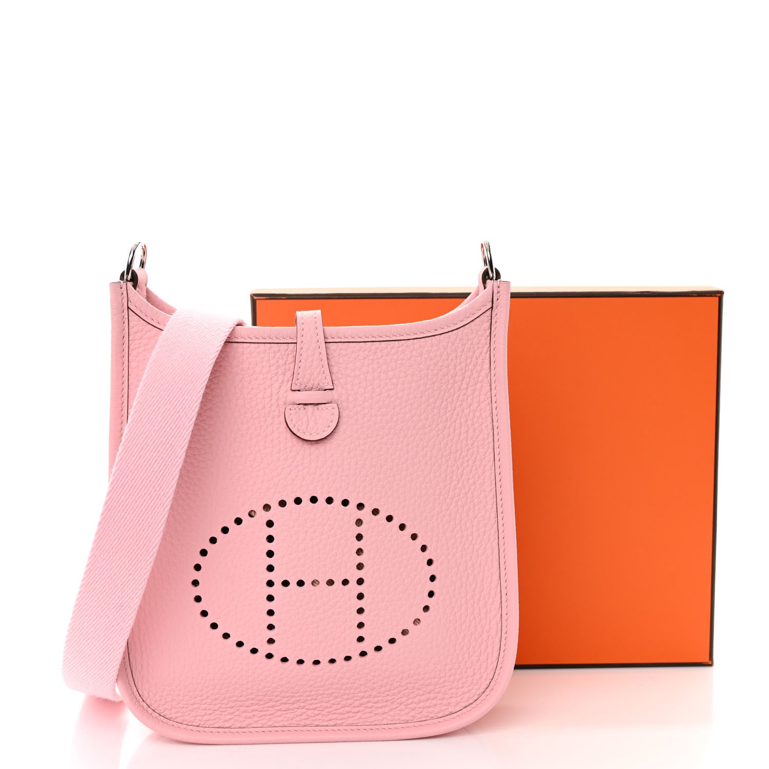 Hermes Taurillon Clemence Evelyne TPM Rose Sakura 11 of 11